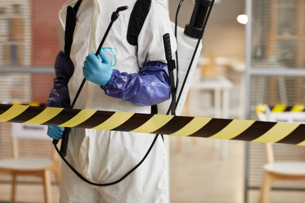 Professional Blood Cleanup technician working in Klamath, CA